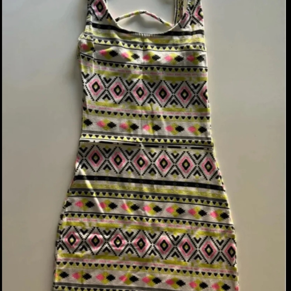 Pull&Bear Multicolor Patterned Dress